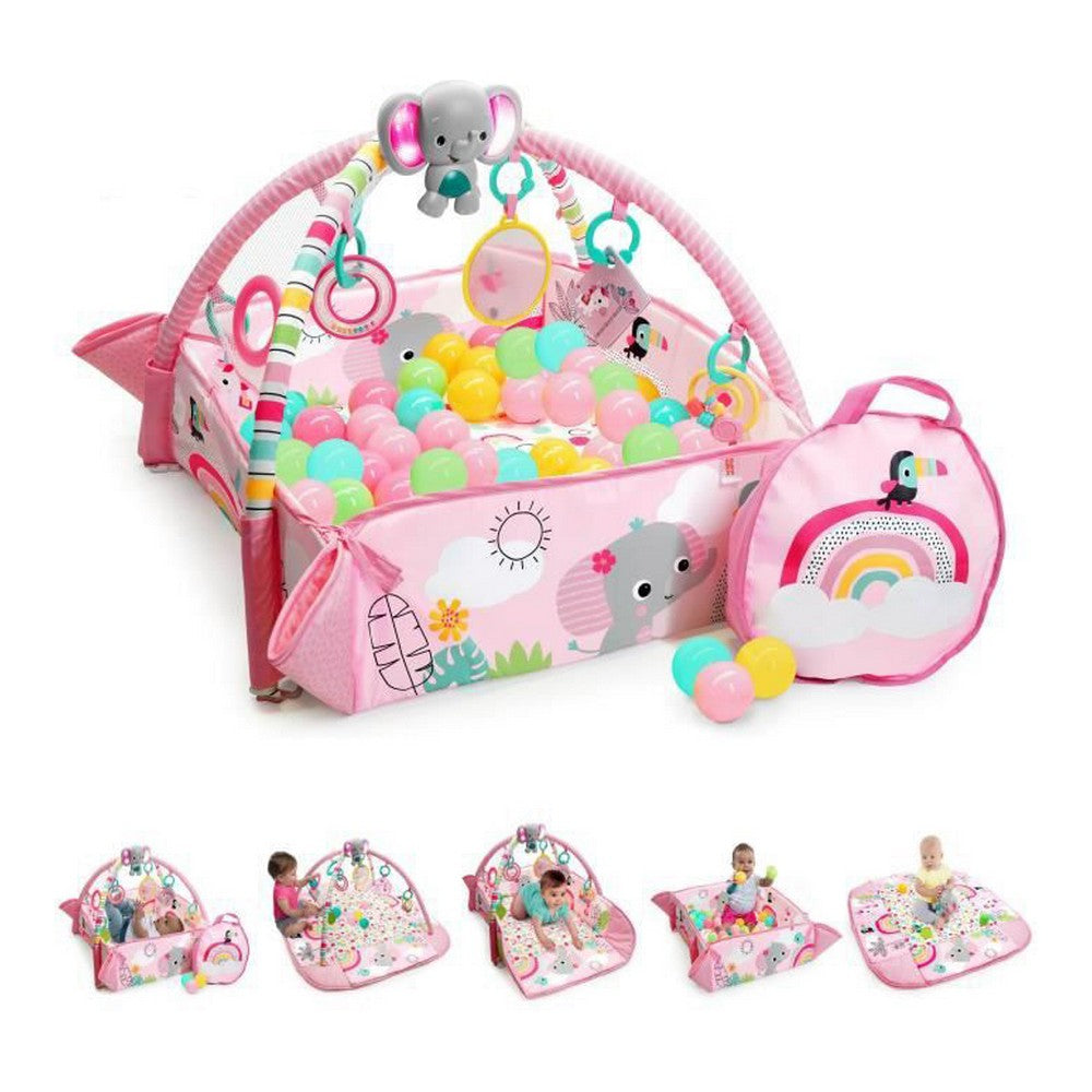 Playground Bright Starts Activity Gym Pink 5-in-1 Rainbow - Craze Trends