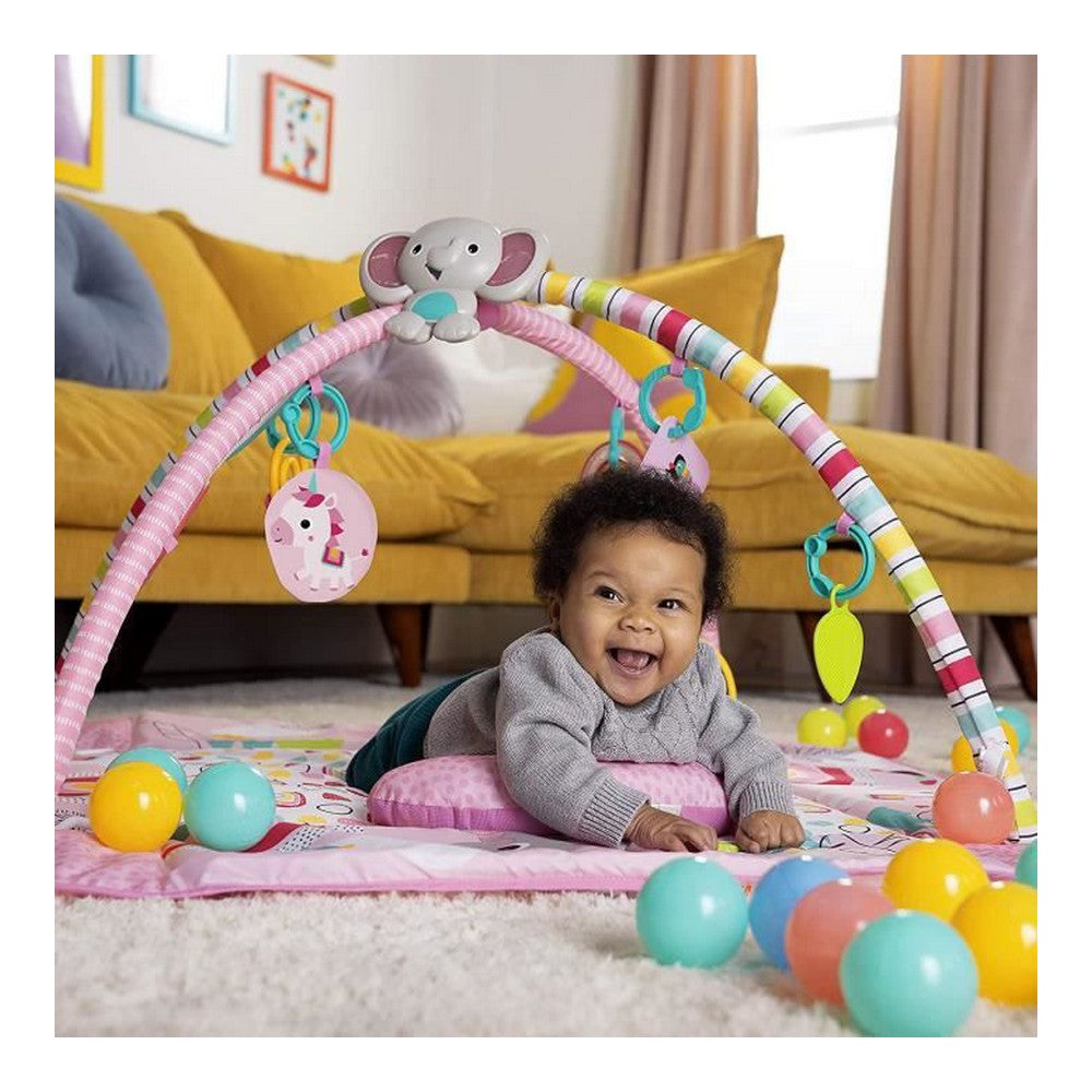 Playground Bright Starts Activity Gym Pink 5-in-1 Rainbow - Craze Trends