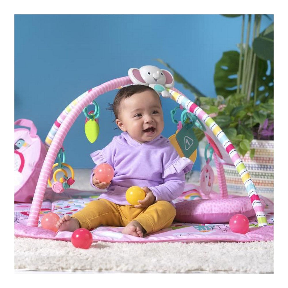 Playground Bright Starts Activity Gym Pink 5-in-1 Rainbow - Craze Trends