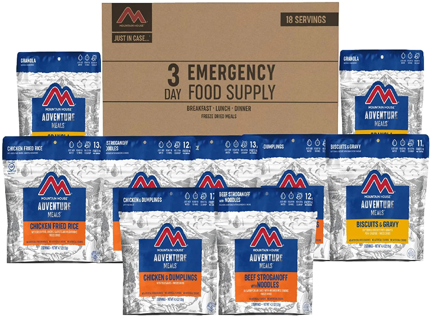 3-Day Emergency Food Supply | Freeze Dried Survival & Emergency Food Kit