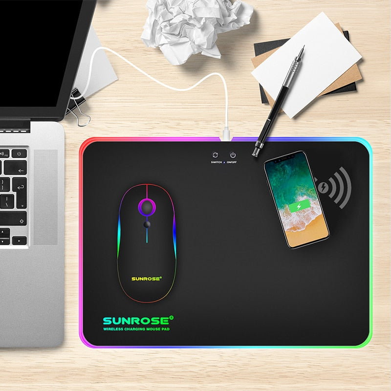 Wireless Charging Luminous Mouse Pad - Craze Trends