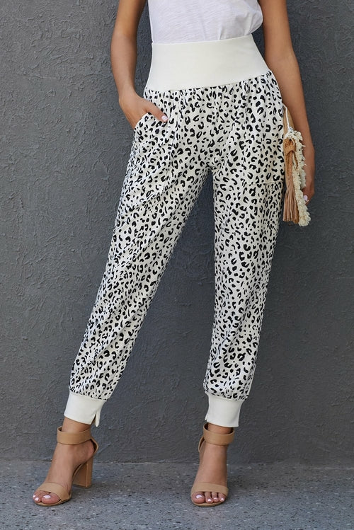 Pocket Casual Pants With Slit