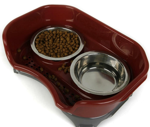 Pet Dog Cat Double Basin Splash-proof Bowl - Craze Trends