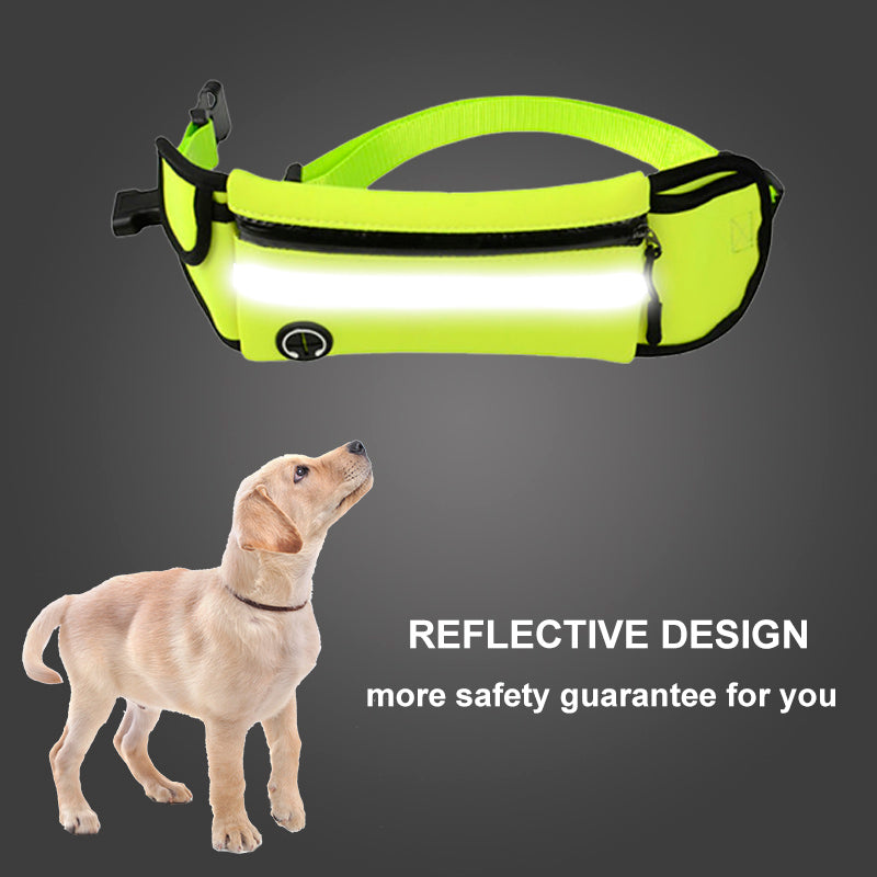 Pet Waist Bag Sports Traction Rope Reflective Waterproof - Craze Trends