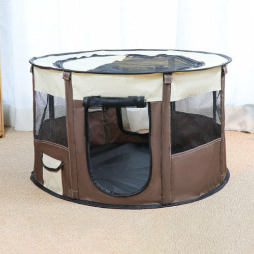 Portable Pet House Oxford Cloth Crate Room Playing - Craze Trends