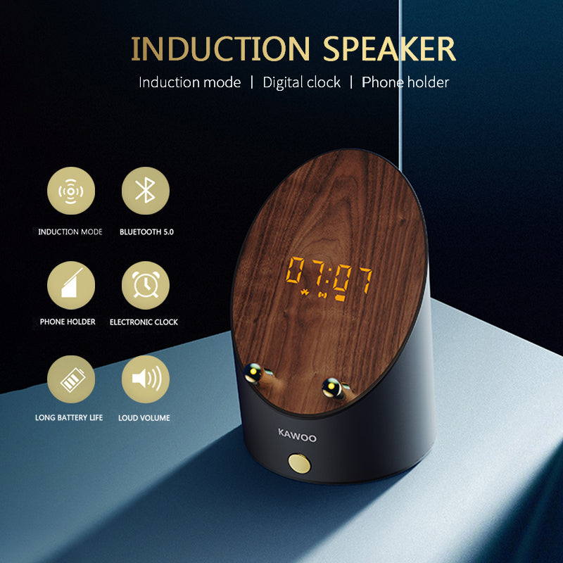 Wooden Speaker Smart Induction Speaker Phone Holder - Craze Trends