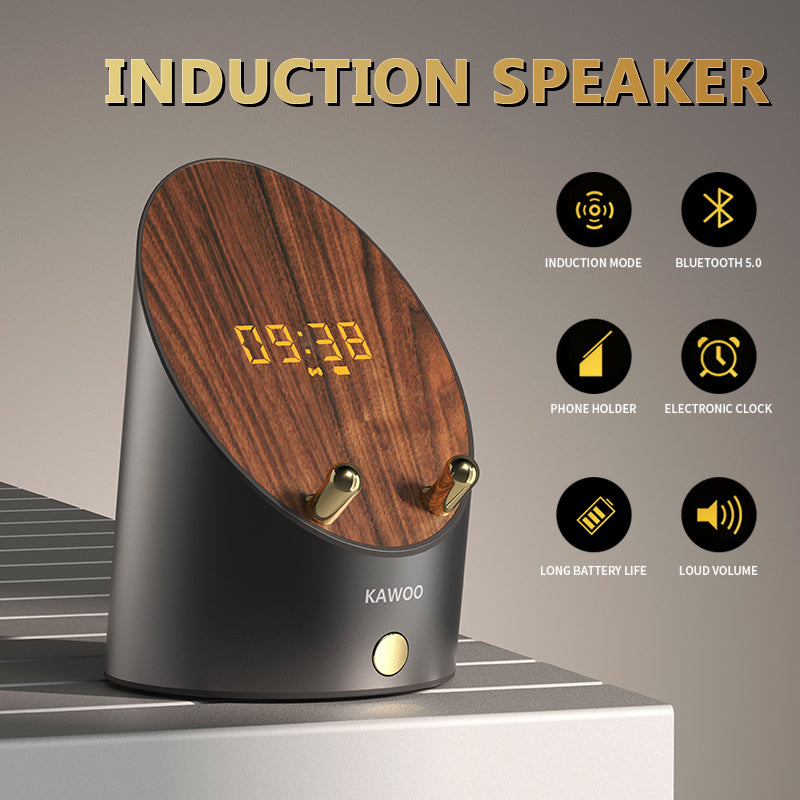 Wooden Speaker Smart Induction Speaker Phone Holder - Craze Trends