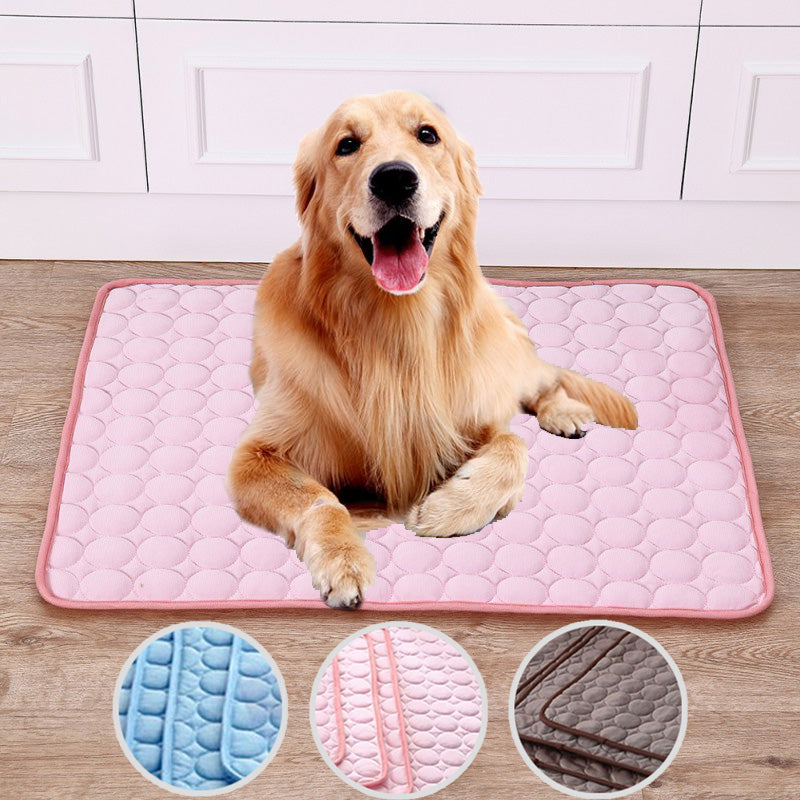 Pet Summer Portable Ice Silk Cooling Pad - Craze Trends