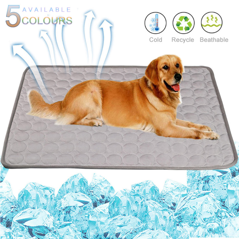 Pet Summer Portable Ice Silk Cooling Pad - Craze Trends