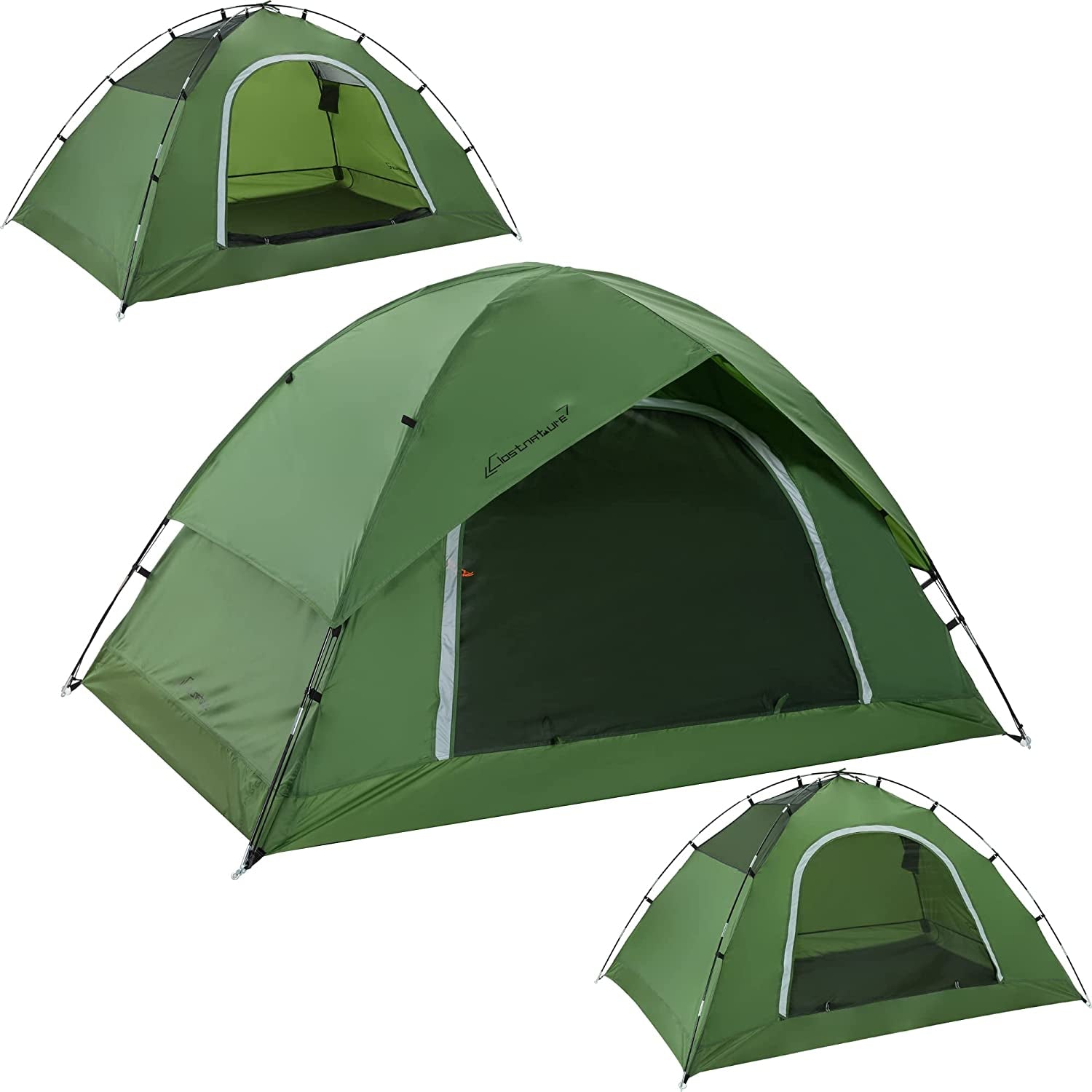 Camping Tent for 2 Person, 4 Person, 6 Person - Waterproof Two Person Tents for Camping, Small Easy up Tent for Family, Outdoor, Kids, Scouts in All Weather and All Season by