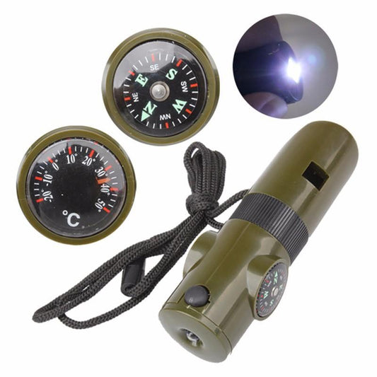 Multi-function Seven-in-one Whistle Survival Compass - Craze Trends