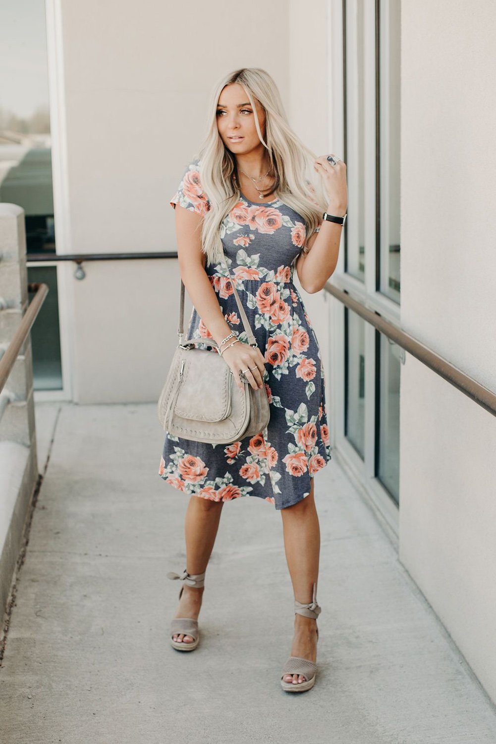 Khaki Leopard Print Short Sleeve Pleated Mini Dress