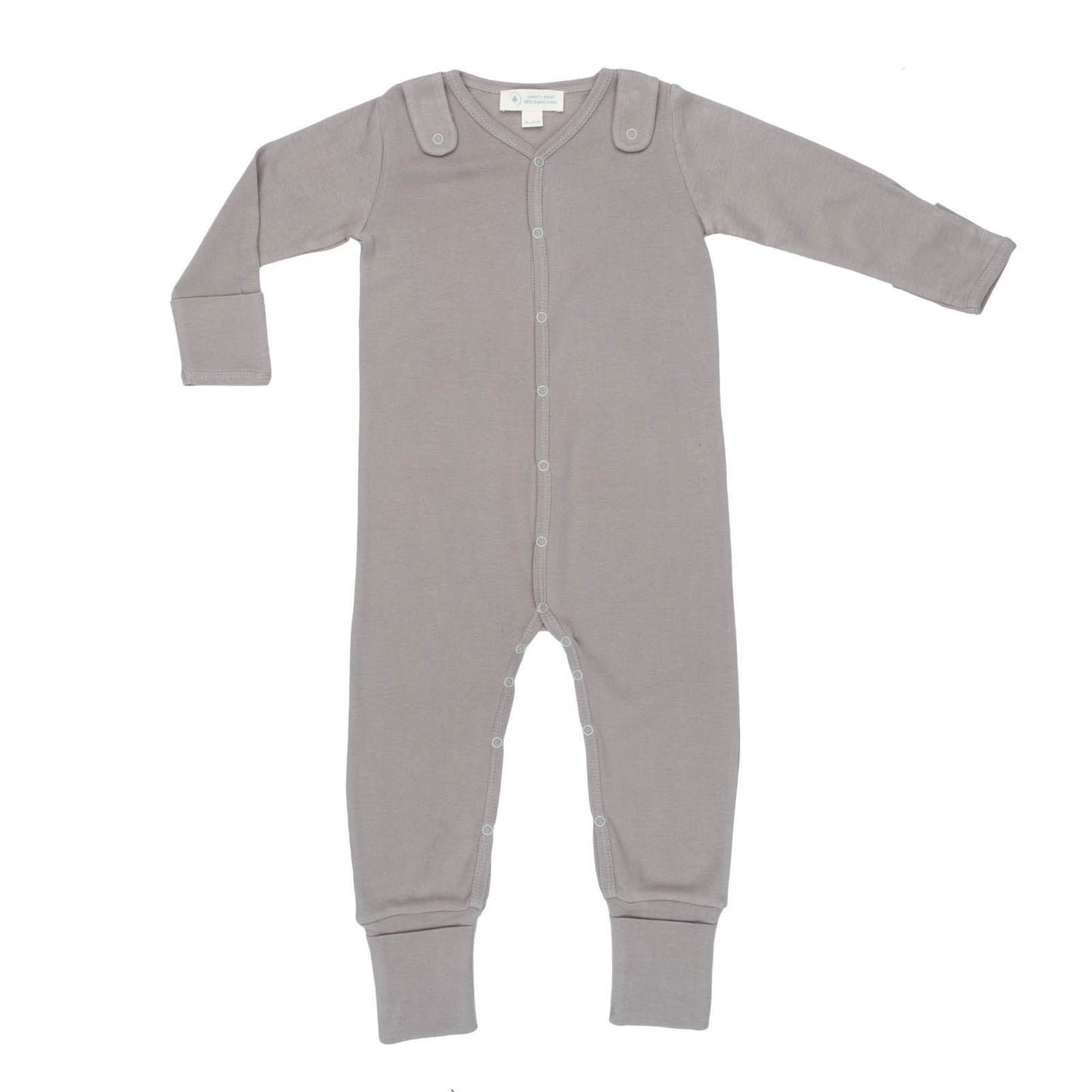 Smart Footed One-Piece + Bib - Gray - Craze Trends