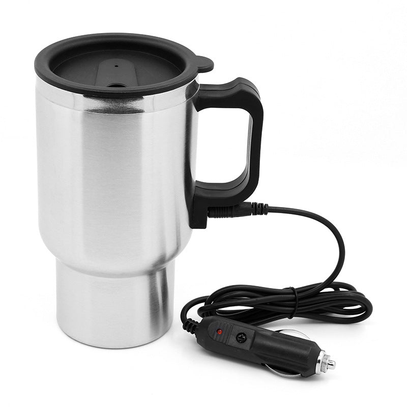 Stainless Steel Vehicle Heating Cup Electric Car Kettle - Craze Trends