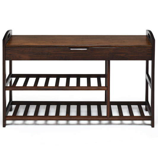 Bamboo Boot Storage Bench - Craze Trends