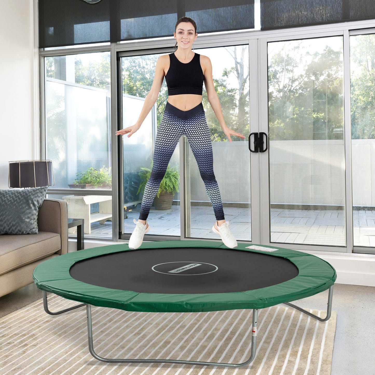 Soozier 8ft Trampoline Pad Spring Safety Replacement Gym Bounce Jump - Craze Trends