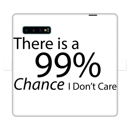 There is a 99% Chance I Don't Care Text Fully Printed Wallet Cases - Craze Trends