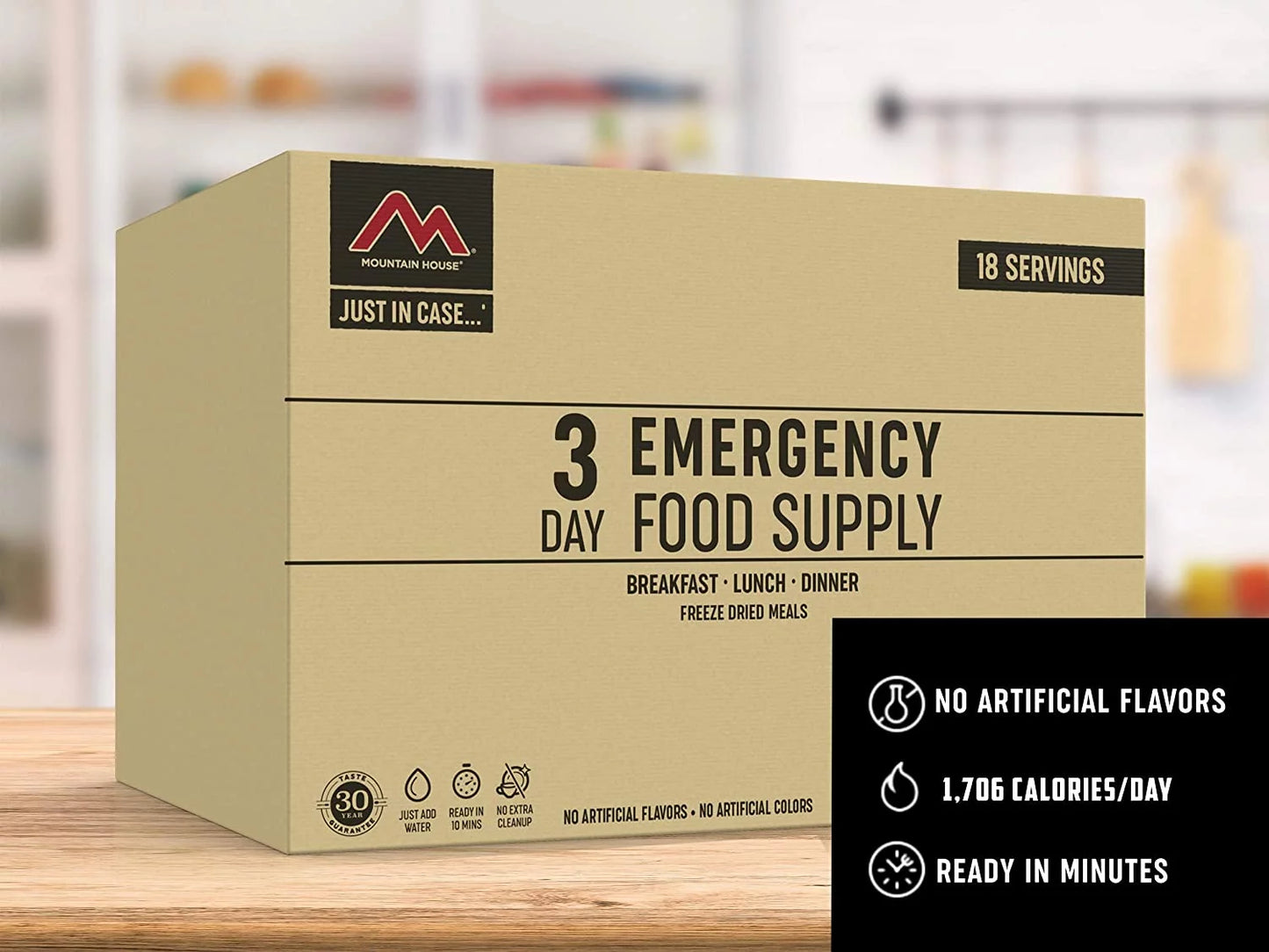 3-Day Emergency Food Supply | Freeze Dried Survival & Emergency Food Kit