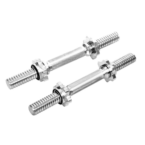 45cm Dumbbell Bar Solid Steel Pair Gym Home Exercise Fitness 150KG - Craze Trends