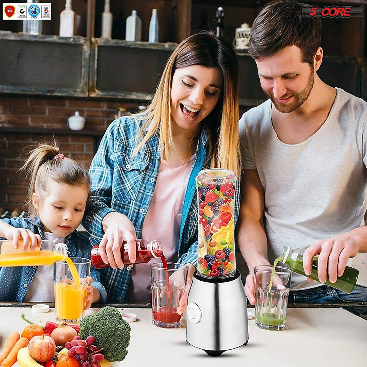 5 Core Portable Blenders For Kitchen 20 Oz Capacity 300W Personal - Craze Trends