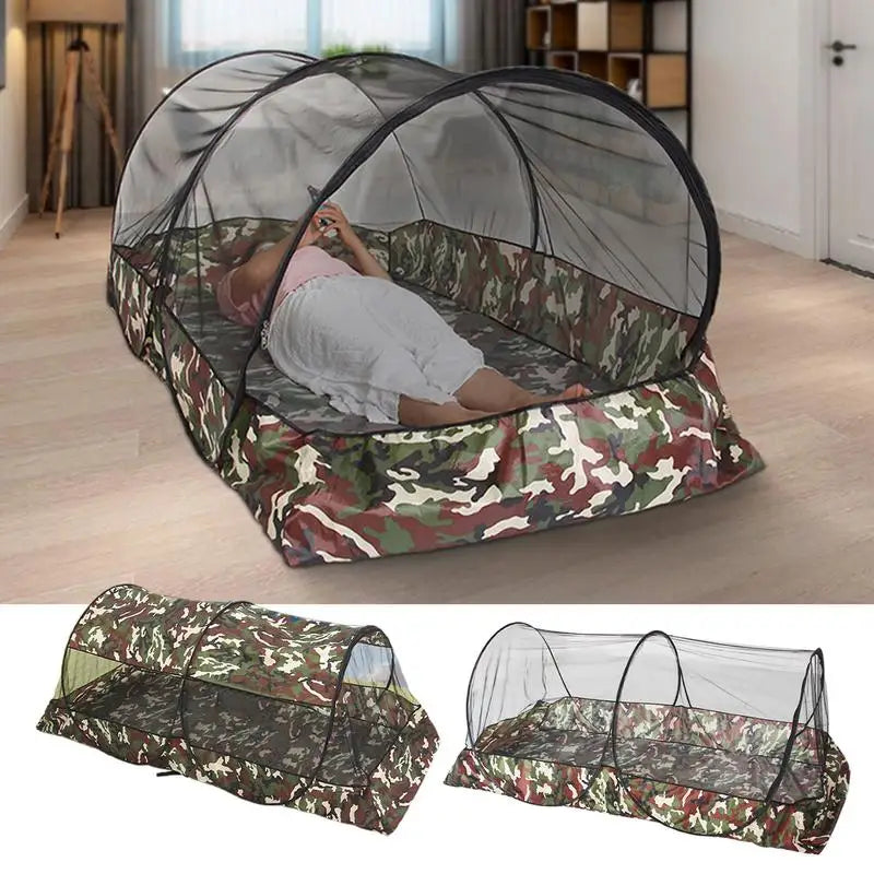 Camping Mosquito Net Tarp Tents Waterproof Travel Folding Portable for Trips Outdoor Garden Single-Door Dormitory Anti-Mosquito