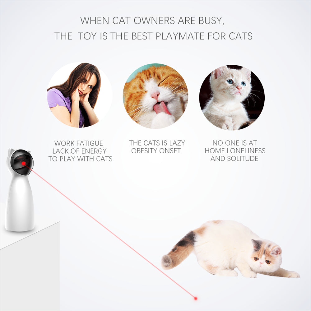 Creative Cat Pet LED Laser Funny Toy Smart Automatic - Craze Trends