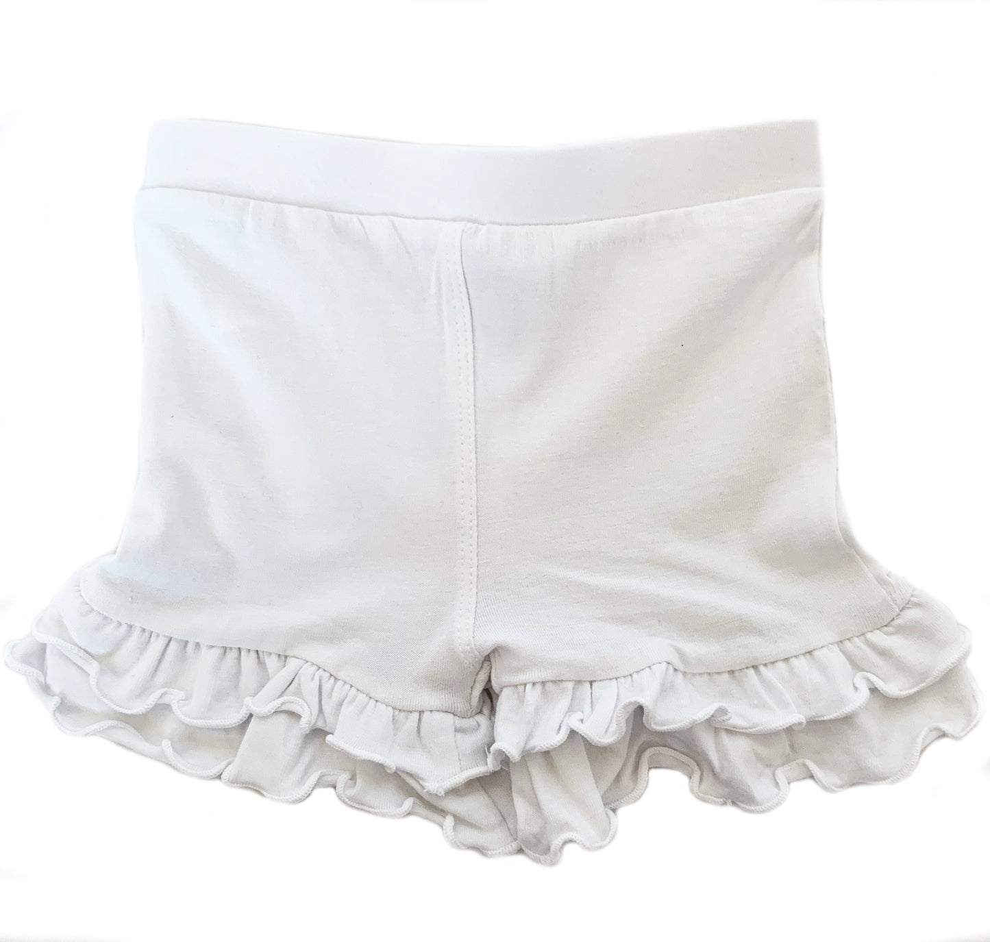 AnnLoren Baby Girls White Ruffle Butt Shorts 6/12 mo-2/3T - Craze Trends