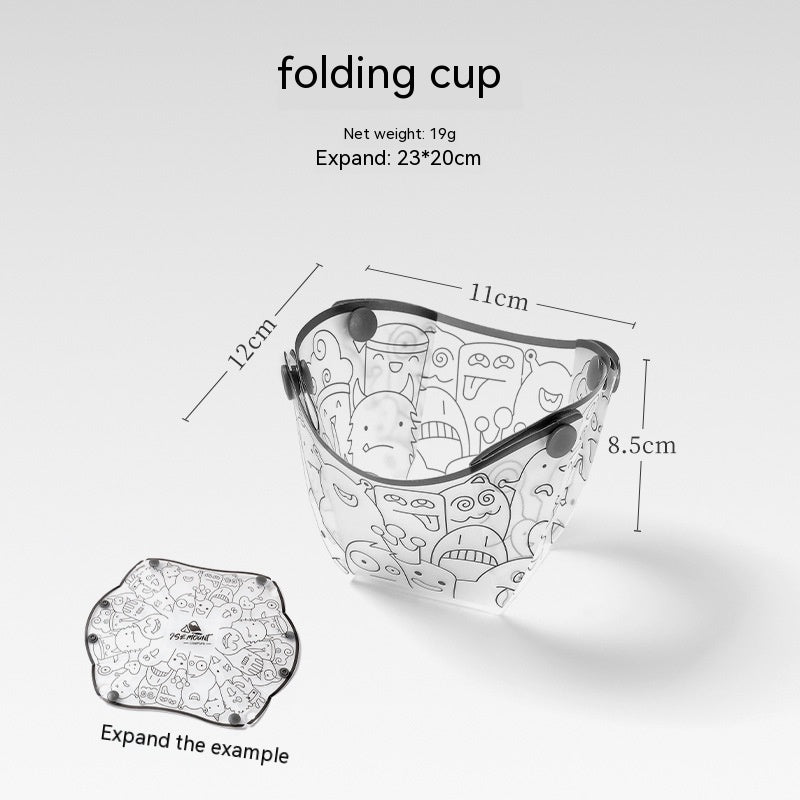 Outdoor Folding Bowls, Tableware, Portable Travel Plates