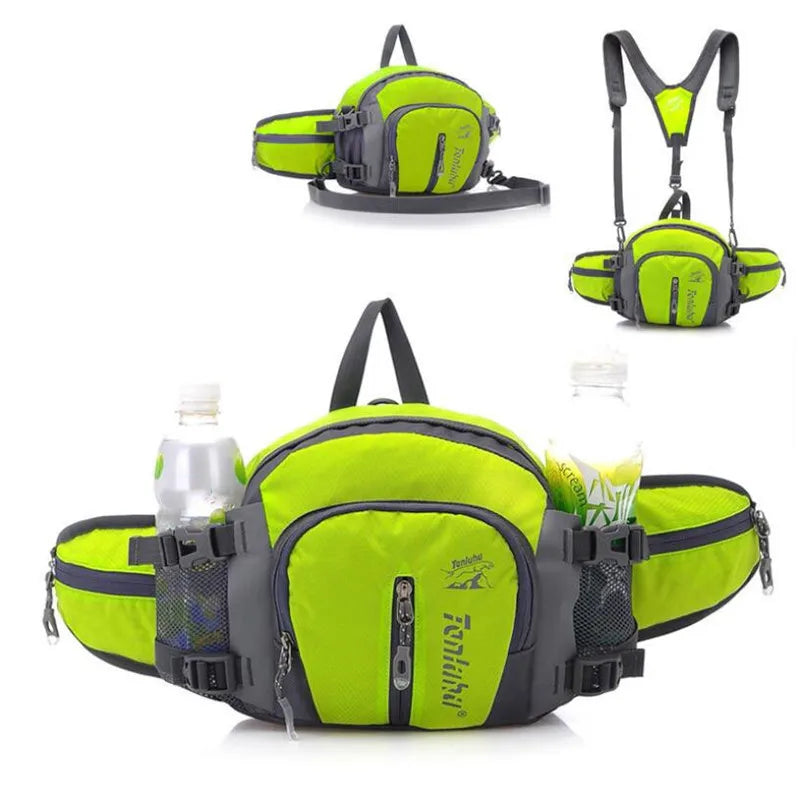 5L Outdoor Sport Large Running Bag Bicycle Cycling Backpack Shoulder Waist Pack Men Women Hiking Camping Bike Riding Bottle Pack