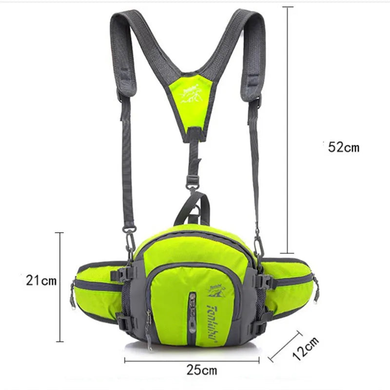 5L Outdoor Sport Large Running Bag Bicycle Cycling Backpack Shoulder Waist Pack Men Women Hiking Camping Bike Riding Bottle Pack