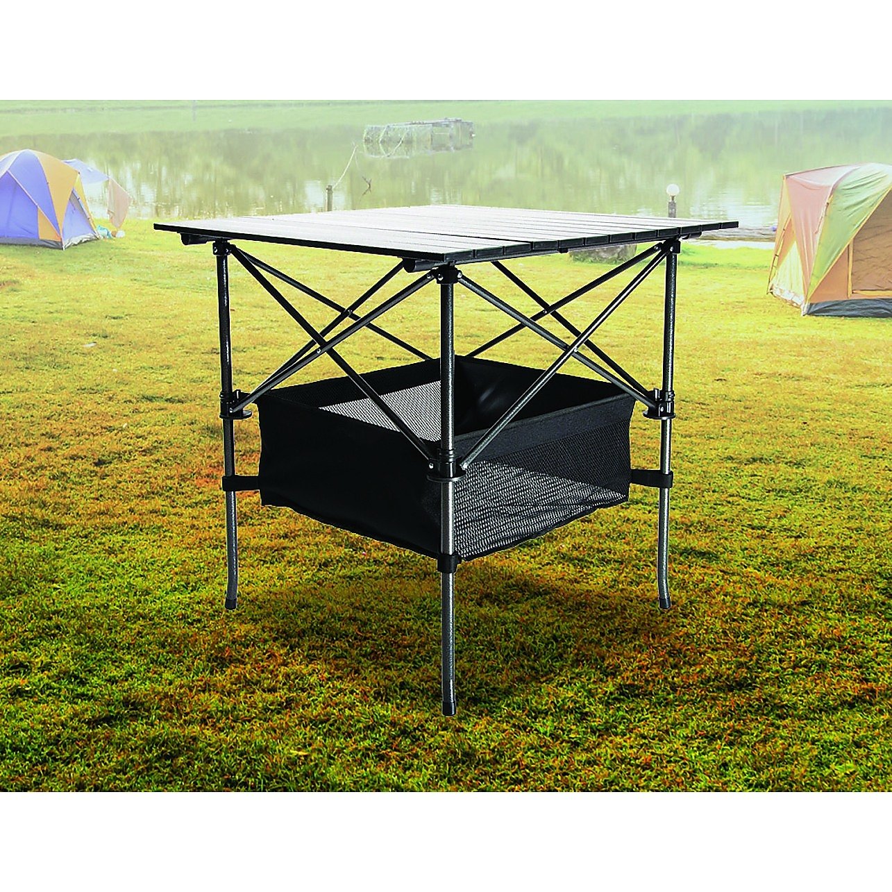 Folding Collapsible Camping Table Caravan RV Heavy Duty Steel & - Craze Trends