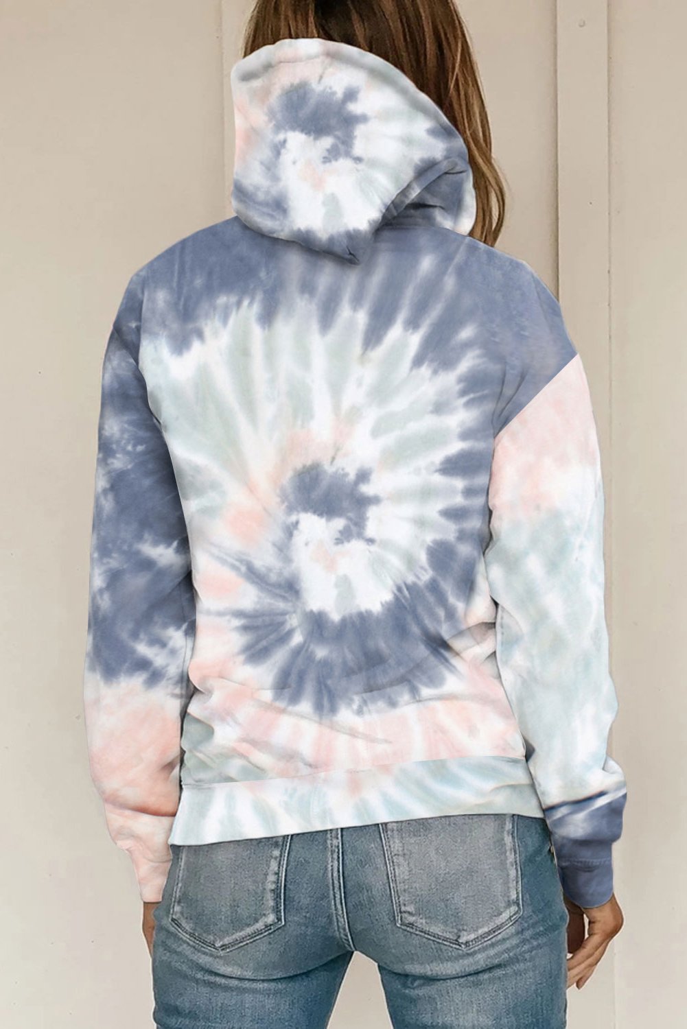 Multicolor Tie Dye Pattern Hoodie