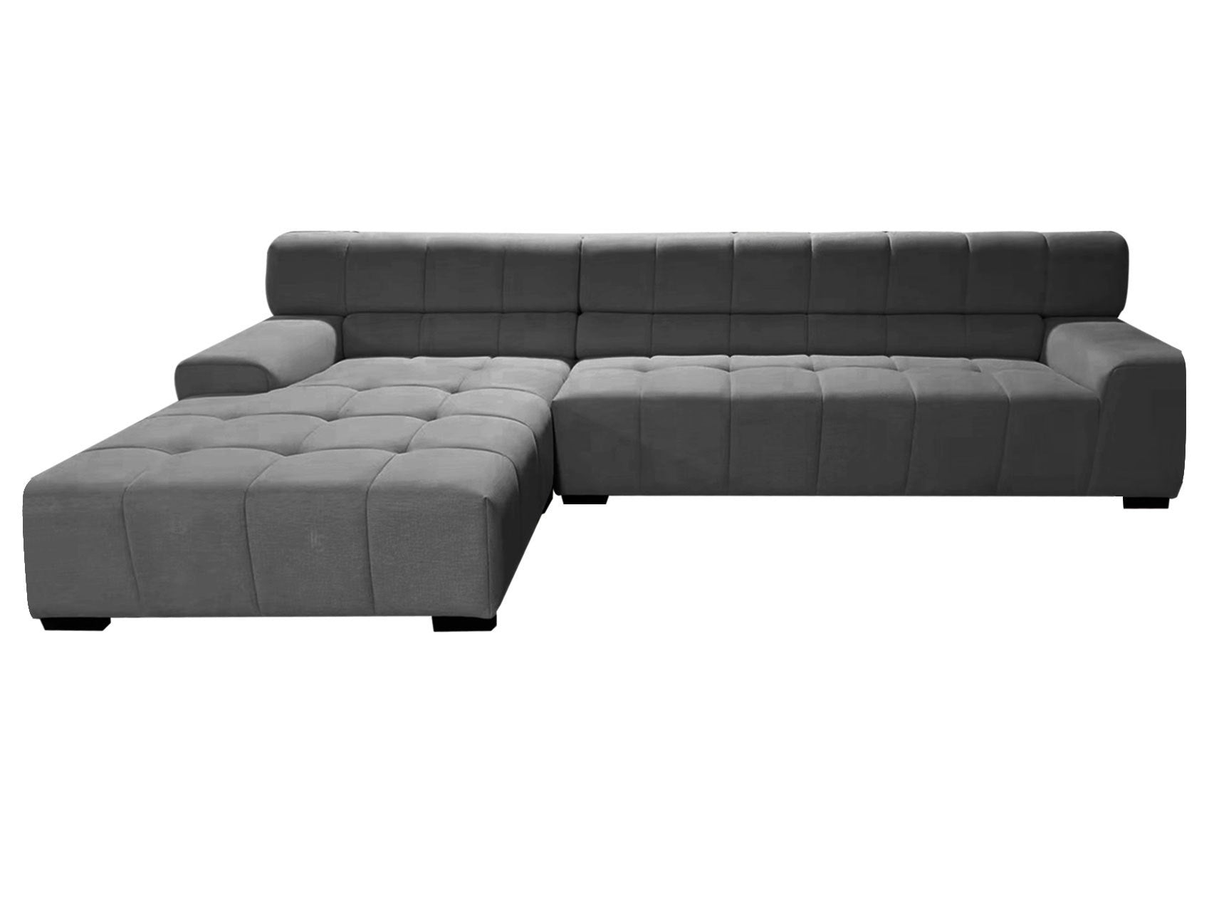 125.98" Sectional Sofa Dark Grey - Craze Trends