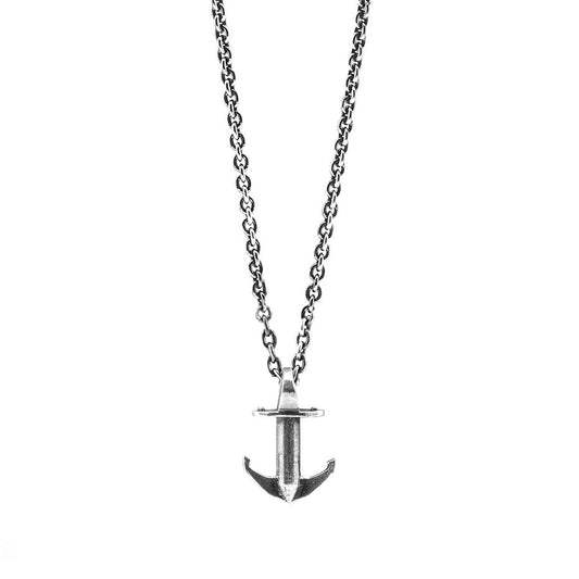 Mini Anchor Signature Silver Necklace Pendant - Craze Trends