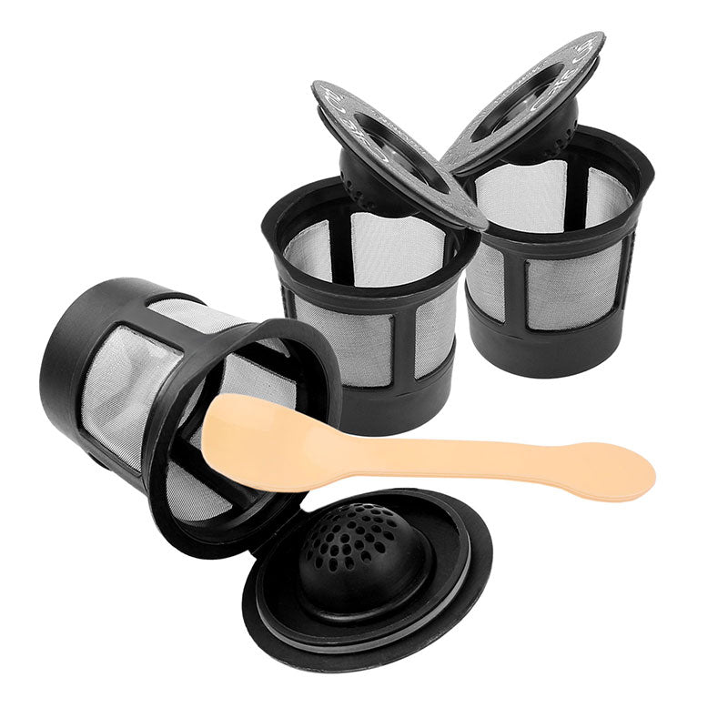 3pcs Reusable Coffee Filter Pod with Spoon - Craze Trends