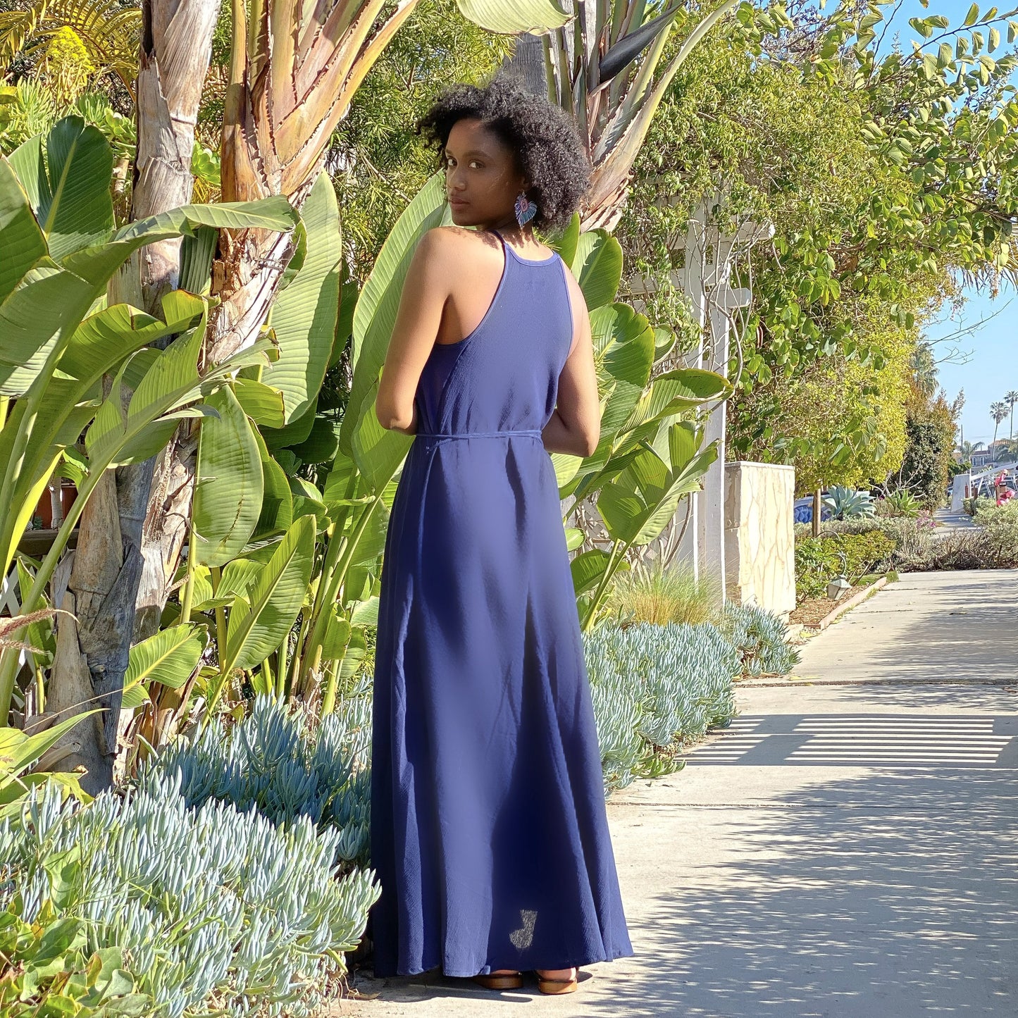 CALLIE MAXI DRESS - NAVY - Craze Trends