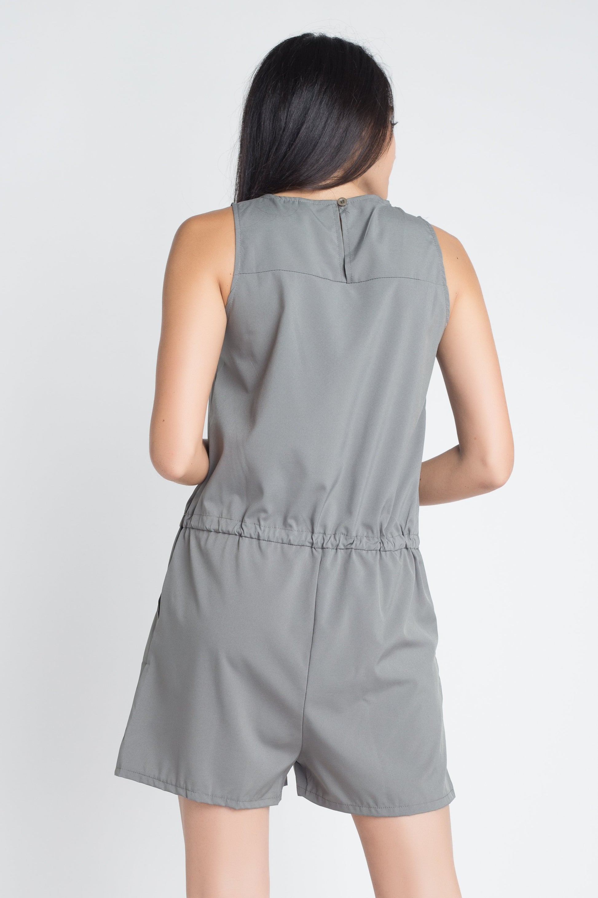 Women's Zip Front Sleeveless Romper - Craze Trends