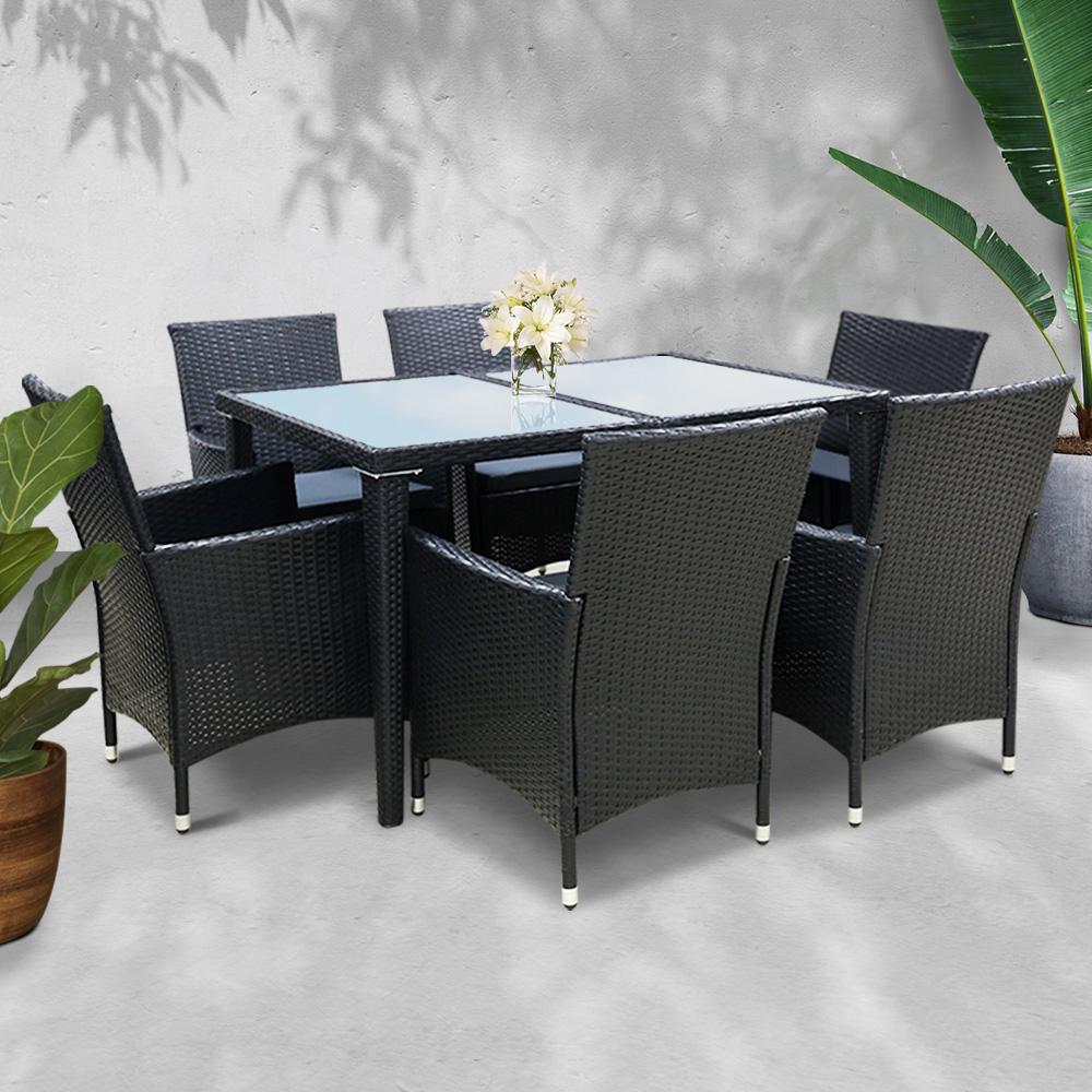 Gardeon Outdoor Furniture 7pcs Dining Set - Craze Trends