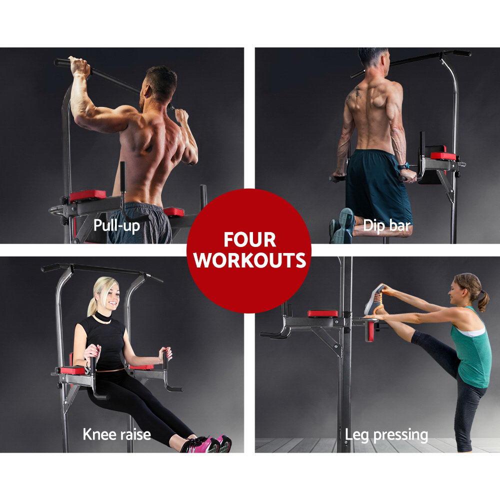 Everfit Power Tower 4-IN-1 Multi-Function Station Fitness Gym - Craze Trends