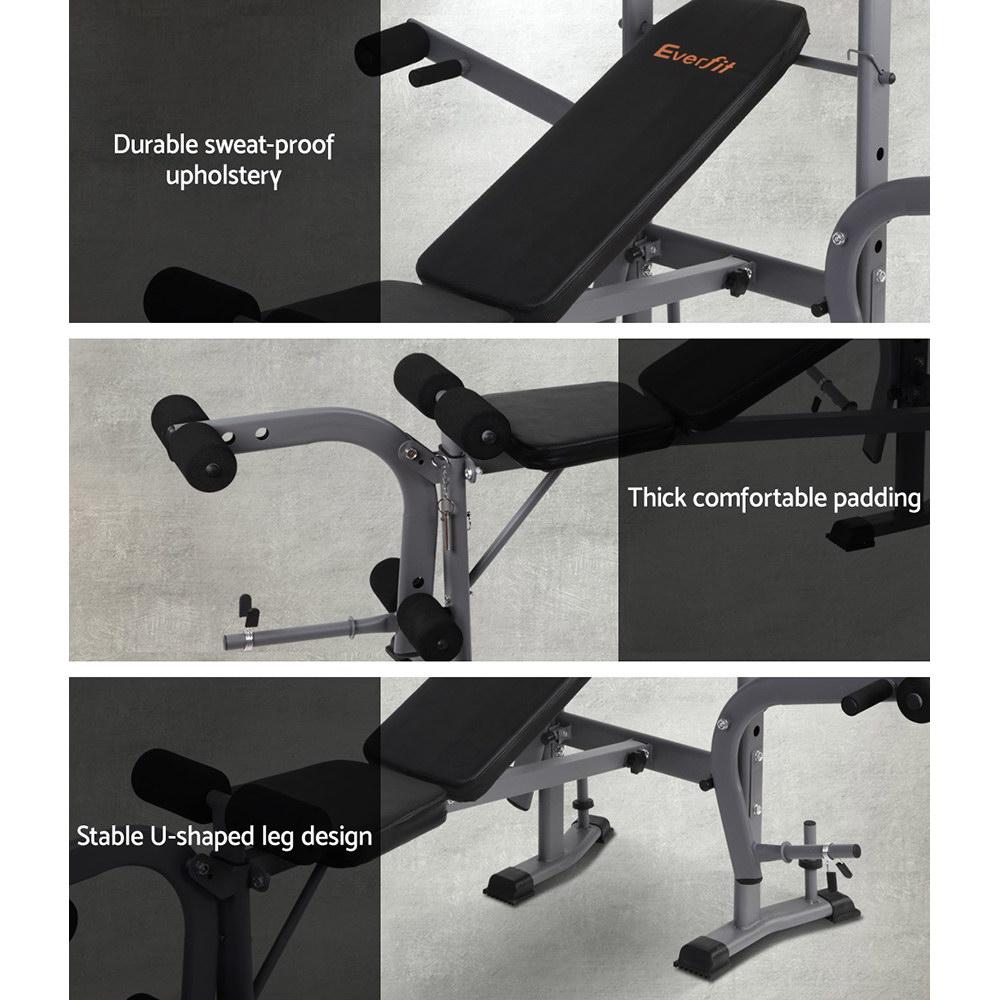 Everfit Weight Bench Adjustable Bench Press 8-In-1 Gym Equipment - Craze Trends