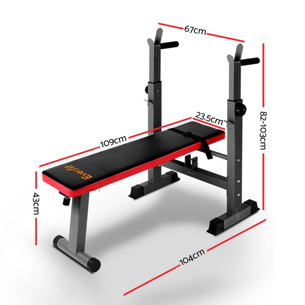 Everfit Multi-Station Weight Bench Press Weights Equipment Fitness - Craze Trends