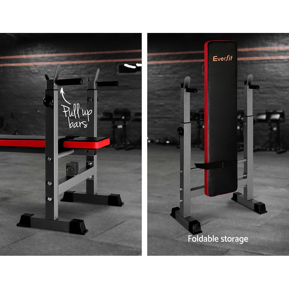 Everfit Multi-Station Weight Bench Press Weights Equipment Fitness - Craze Trends