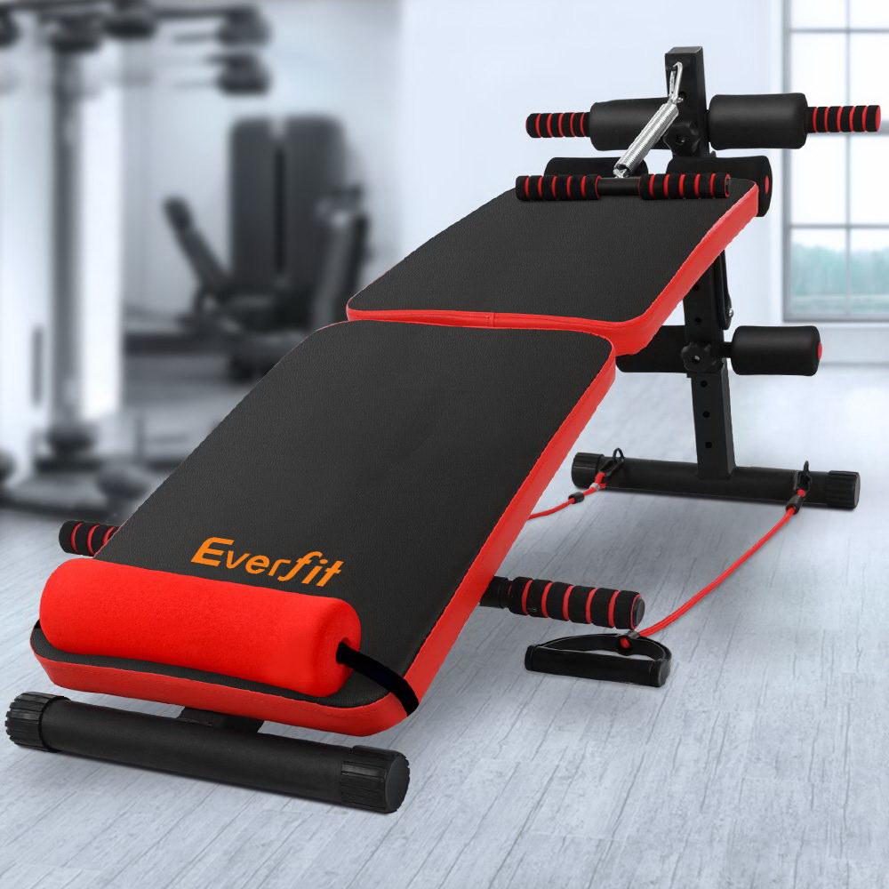 Everfit Adjustable Sit Up Bench Press Weight Gym Home Exercise Fitness - Craze Trends