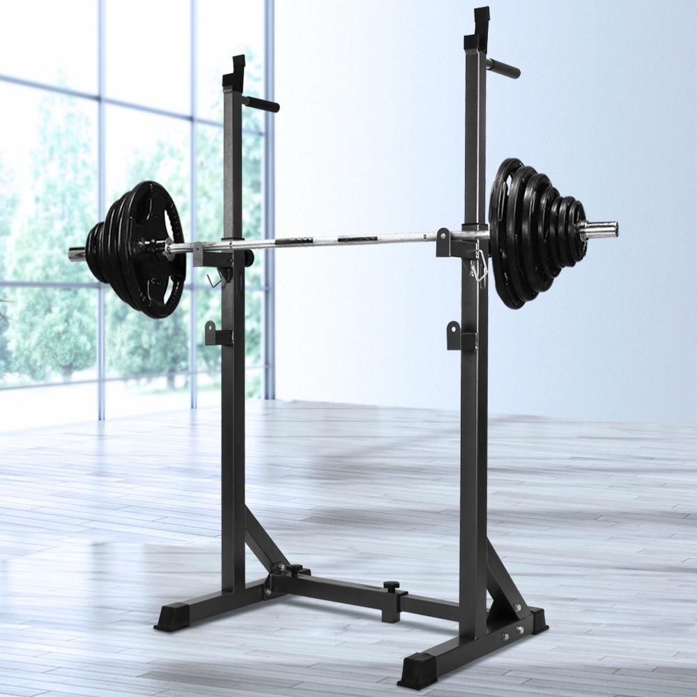 Everfit Squat Rack Pair Fitness Weight Lifting Gym Exercise Barbell - Craze Trends