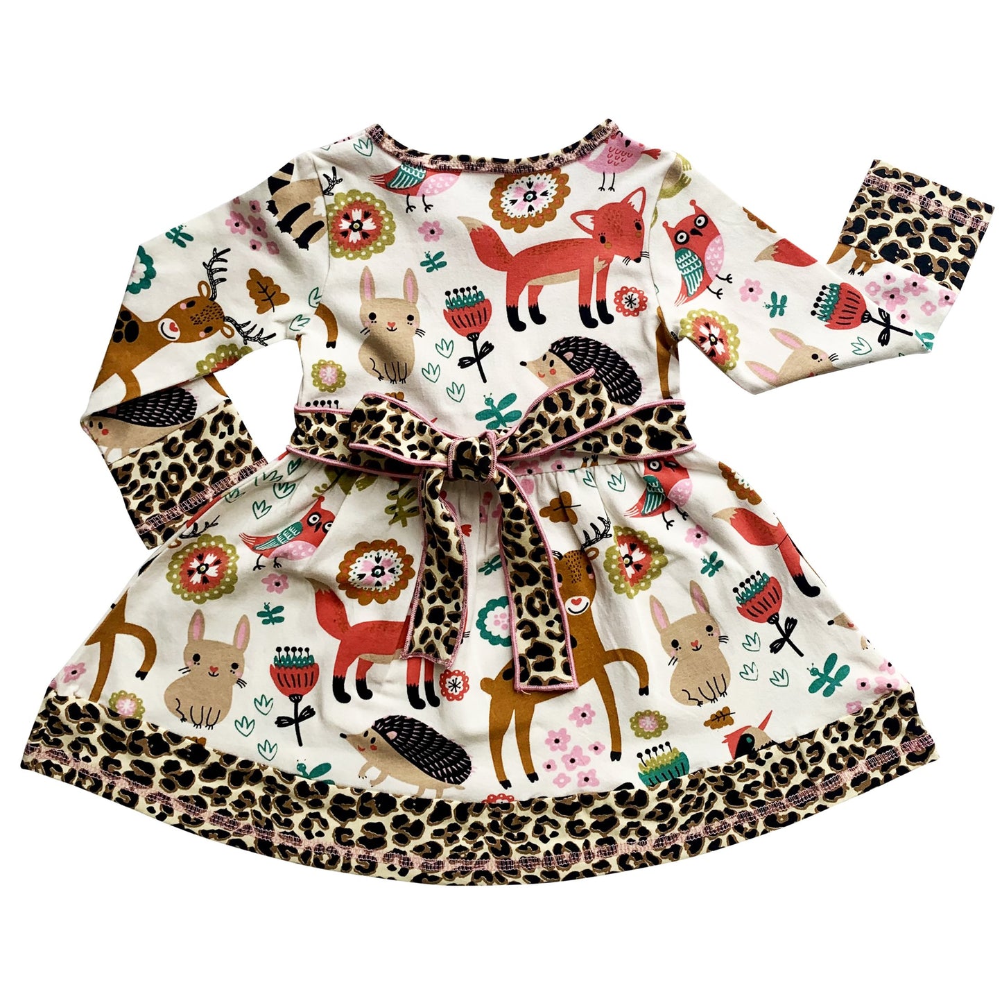 AnnLoren Big Little Girls Boutique Fall Forest Fox and Friends Dress & - Craze Trends