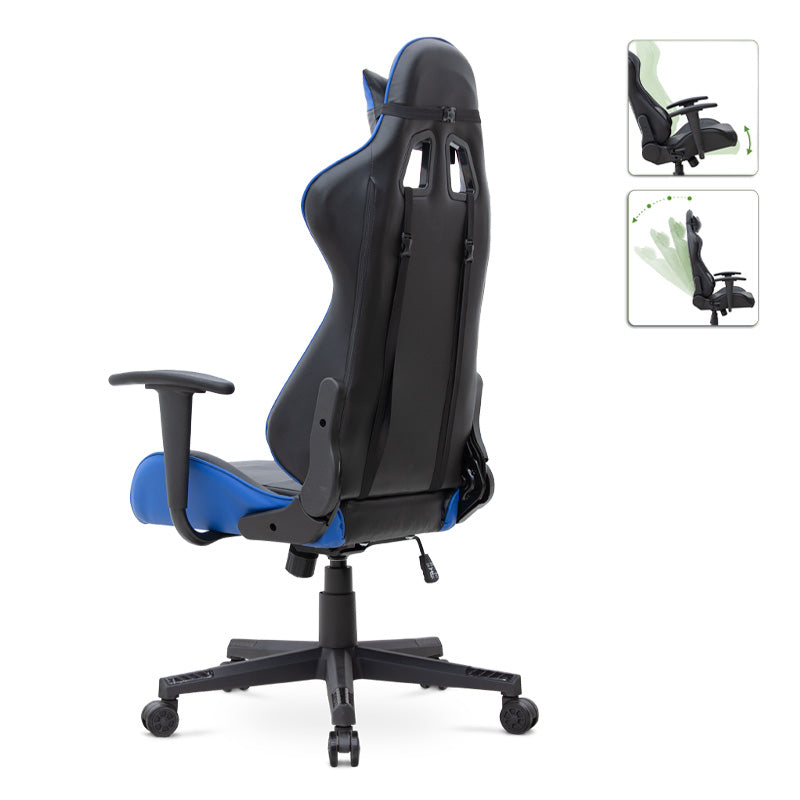 Office gaming Armchair SPEED Blue - Black 67x70x125/135cm - Craze Trends