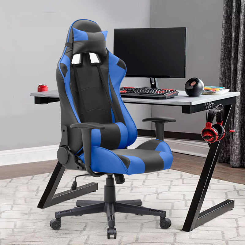 Office gaming Armchair SPEED Blue - Black 67x70x125/135cm - Craze Trends