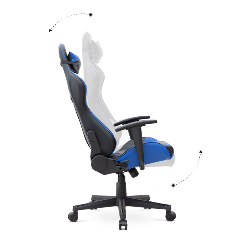 Office gaming Armchair SPEED Blue - Black 67x70x125/135cm - Craze Trends