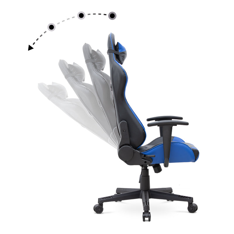 Office gaming Armchair SPEED Blue - Black 67x70x125/135cm - Craze Trends