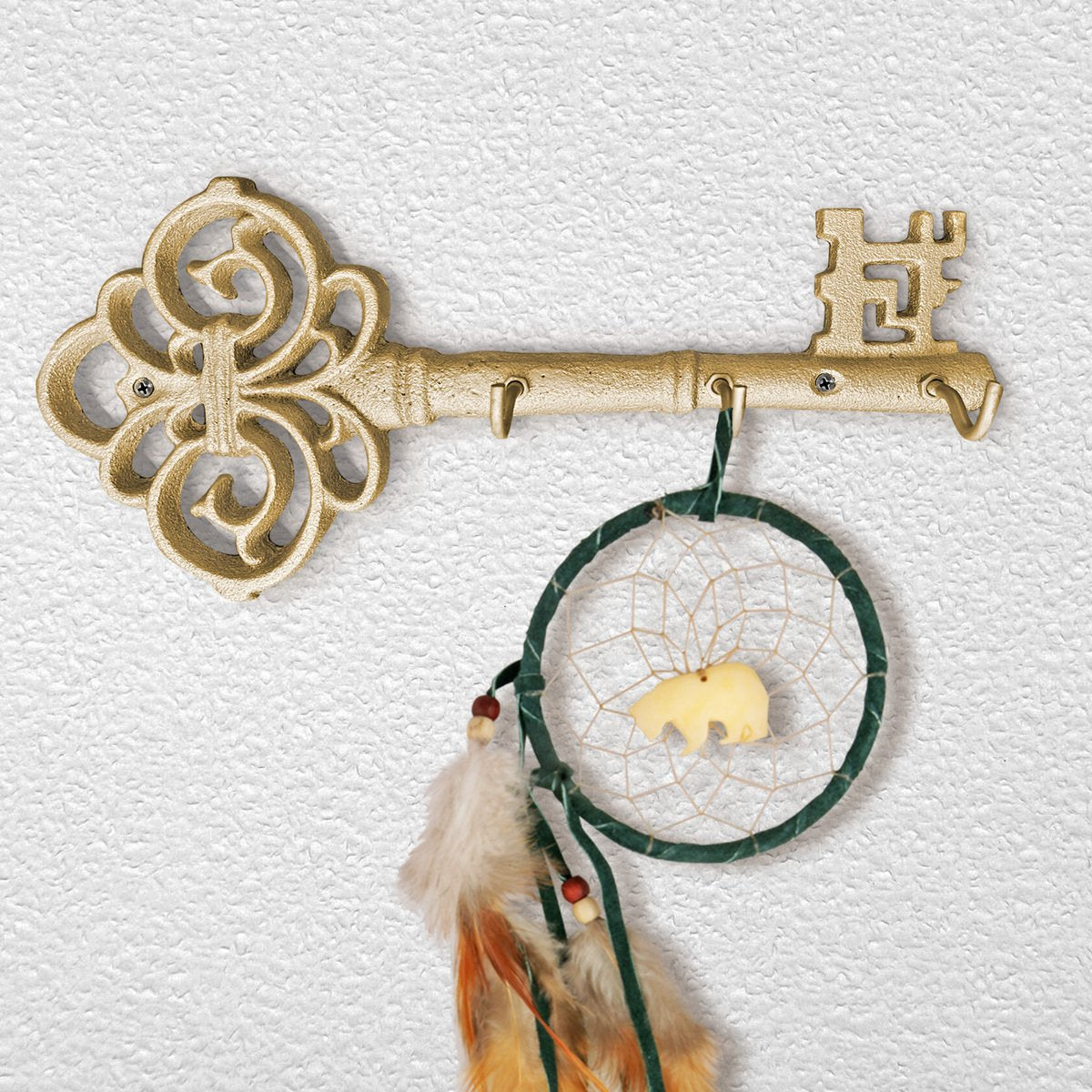 Gold Skeleton Key Wall Hooks, 10” - Craze Trends